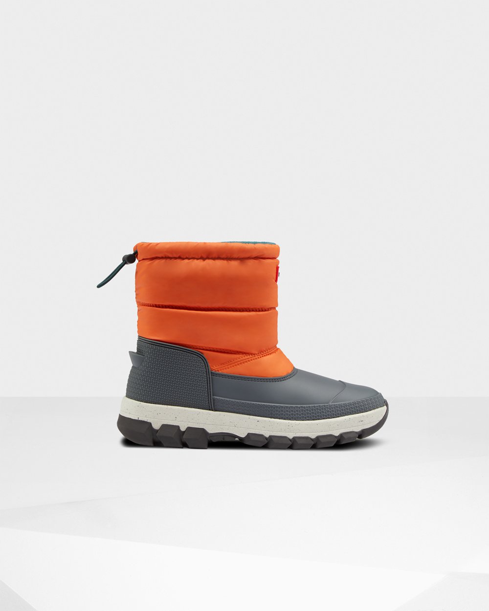 Womens Snow Boots - Hunter Original Insulated Short (27CSDTRHV) - Orange